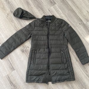 Michael Kors Packable Down Bomber Jacket M